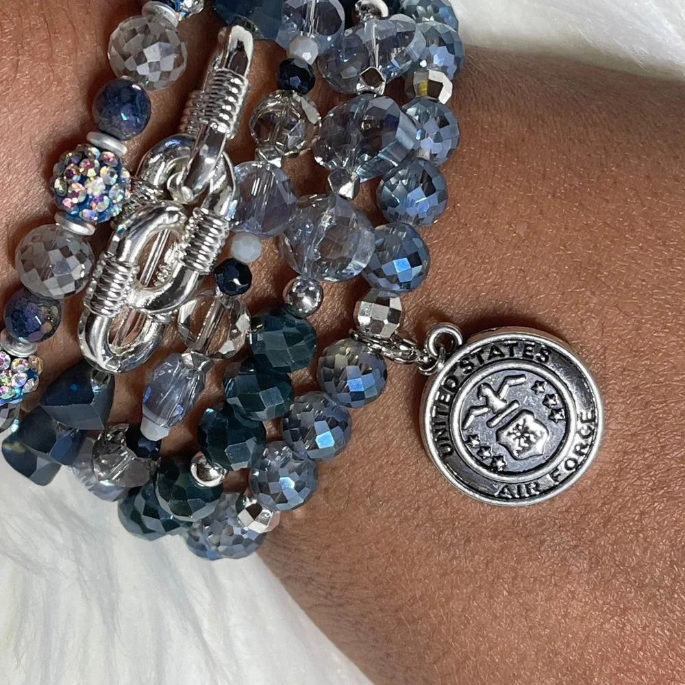 "Air Force" Bracelet Stack - Picture 2 of 3